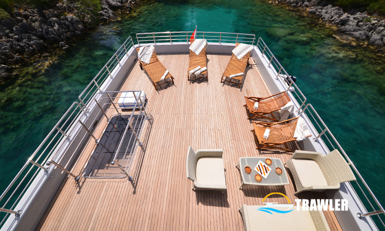 Simay F trawler yacht charter